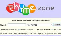 Try out the Rhyming Dictionary