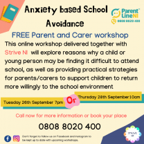 ParentLine NI Workshops - Anxiety 