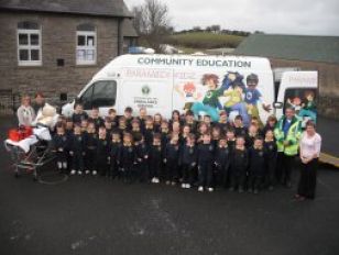 PARAMEDIC VISITS ST. MARY'S